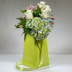 Load image into Gallery viewer, Moss Green FlowerBox Recyclable, Waterproof. Paper Vase - FlowerBox
