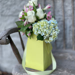 Load image into Gallery viewer, Moss Green FlowerBox Recyclable, Waterproof. Paper Vase - FlowerBox
